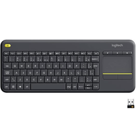 Teclado sem fio Logitech K400 Plus TV com Touchpad Integrado, Conexão USB e Layout ABNT2, 139,9 x 354,3 x 23,5 mm